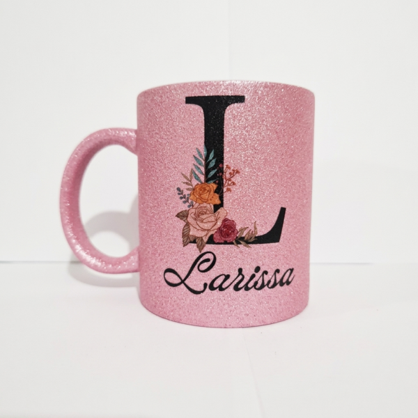 Caneca de Cerâmica com Glitter Personalizada